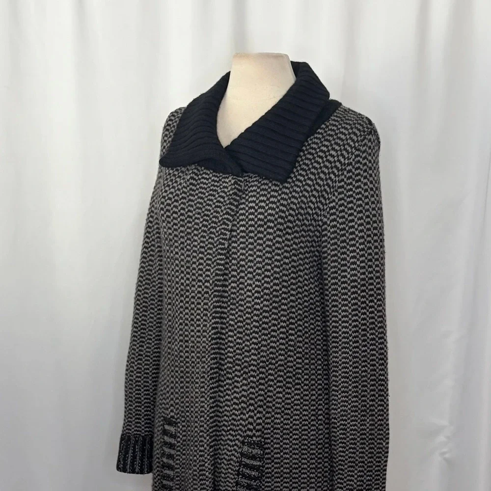 MARGARET O'LEARY Angora‎ Cashmere Wool Long cardigan Sweater Jacket Medium